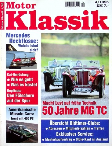 Deckblatt Motor Klassik (04/1995)
